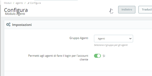 Modulo Agenti per PrestaShop